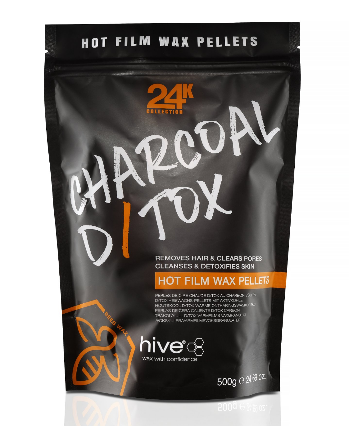 Hive 24K Charcoal D/Tox Hot Wax Film Pellets