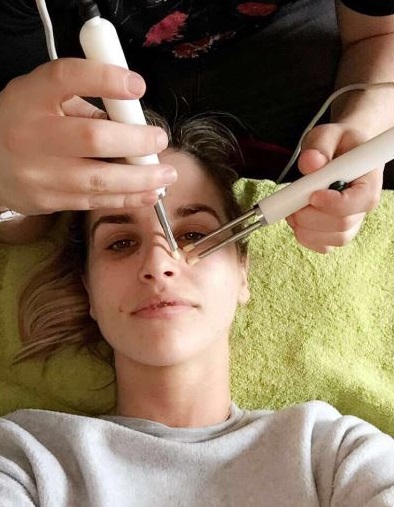 Vogue Williams CACI facial