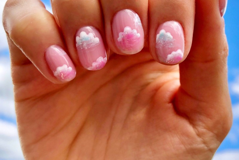 White and Pink Nail Art Step-by-Step Guide - wide 7
