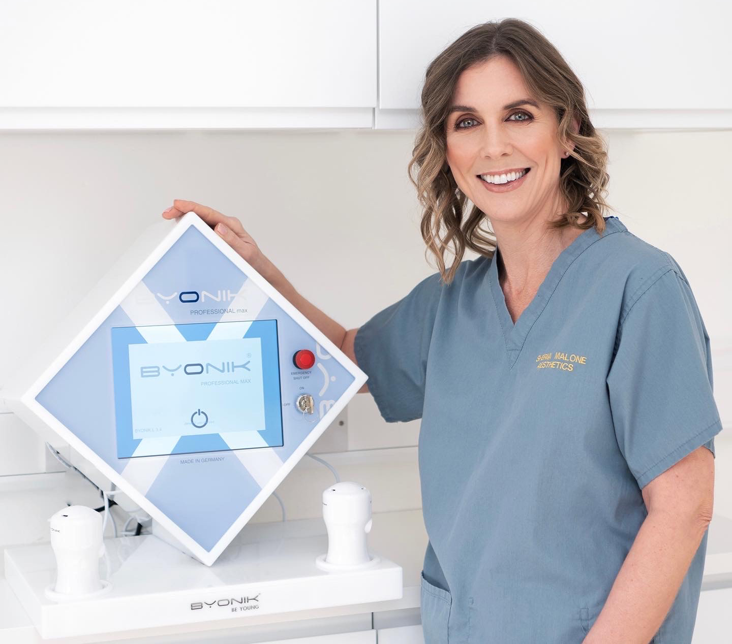 Shona Malone Brand Ambassador Byonik ® PTL laser device.