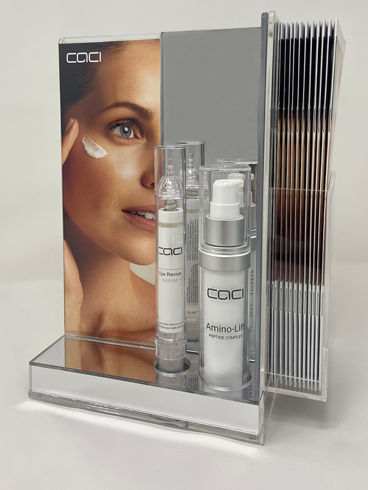 CACI Peptide Duo Kit countertop display