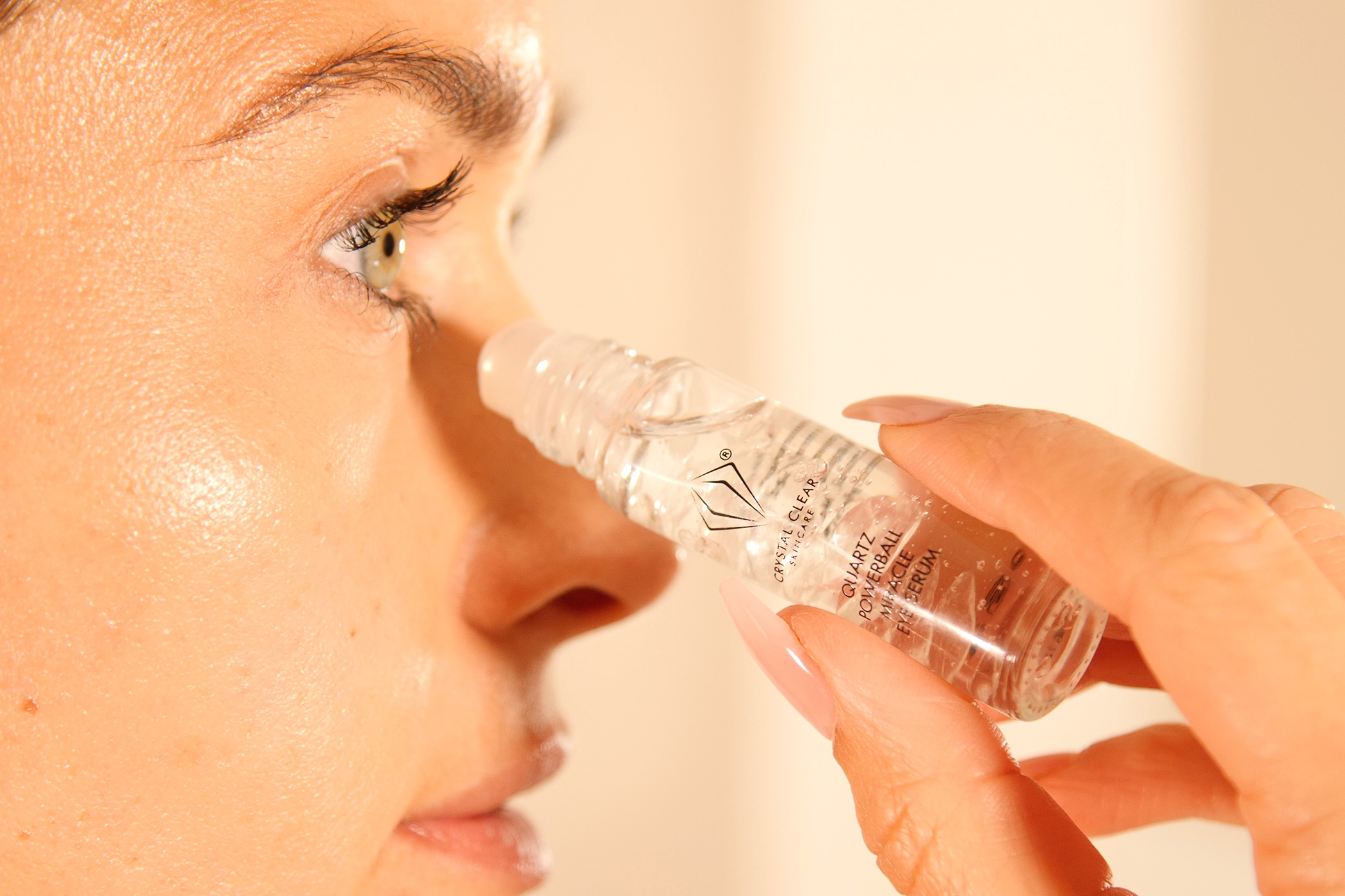 Crystal Clear Quartz Powerball Miracle Eye Serum